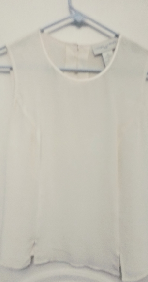 Sleeveless silk top - Picture 1 of 2